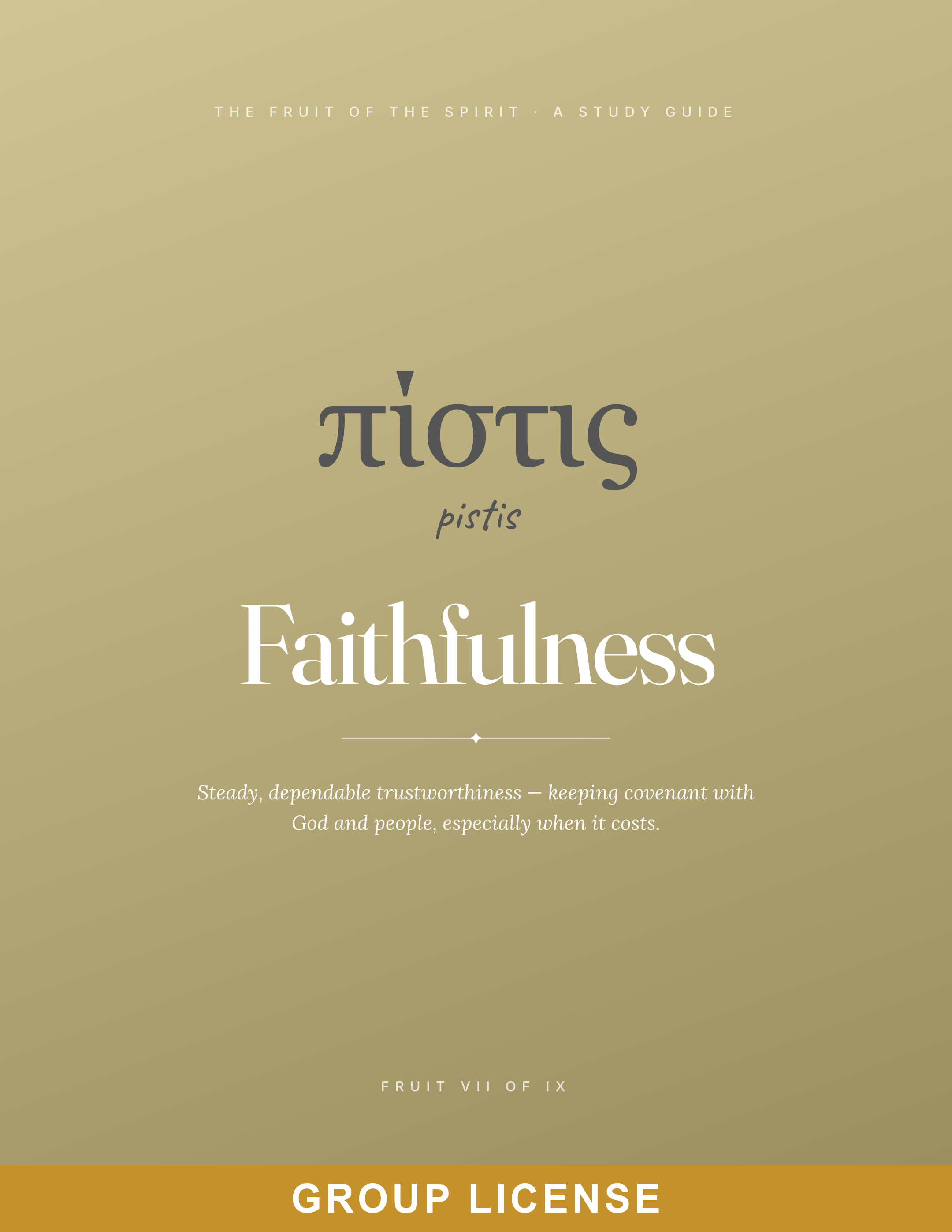 Faithfulness · Group License — Refining Studies cover