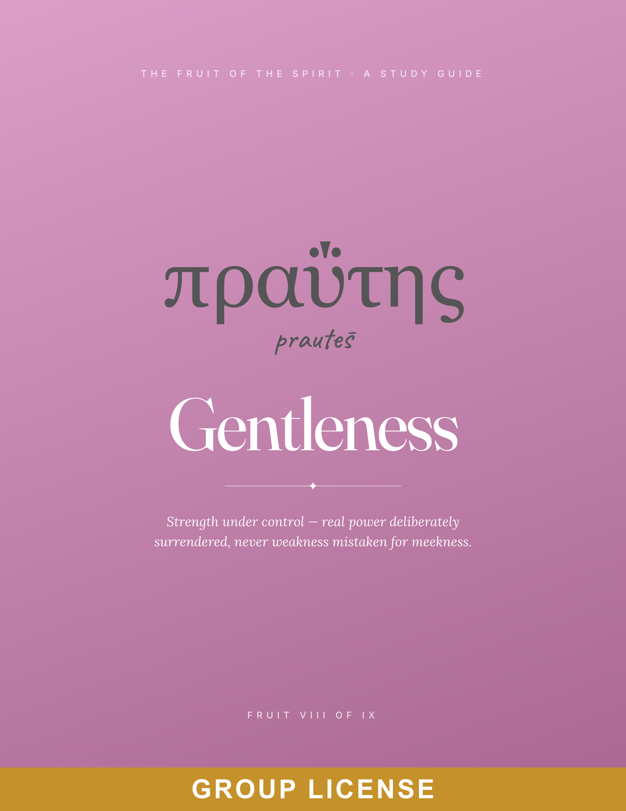 Gentleness · Group License — Refining Studies cover
