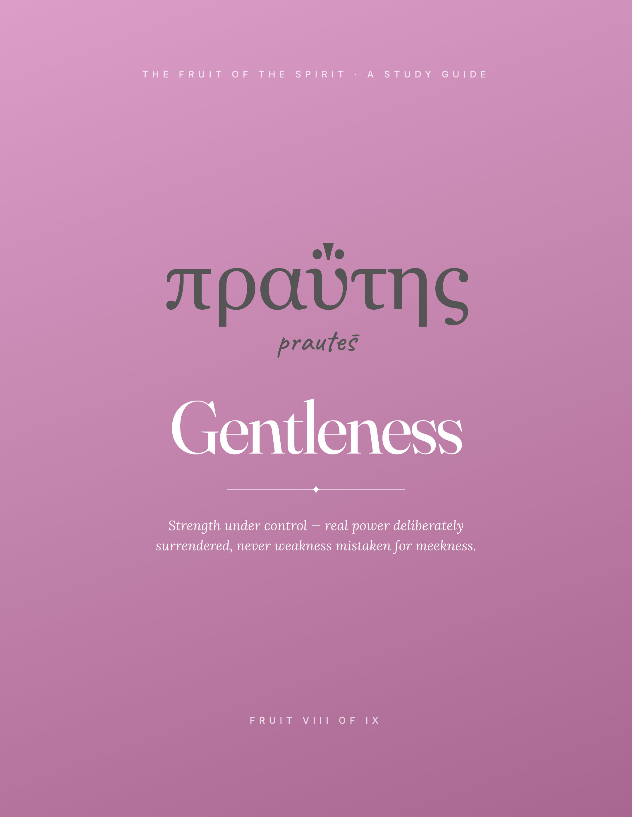 Gentleness — Refining Studies cover