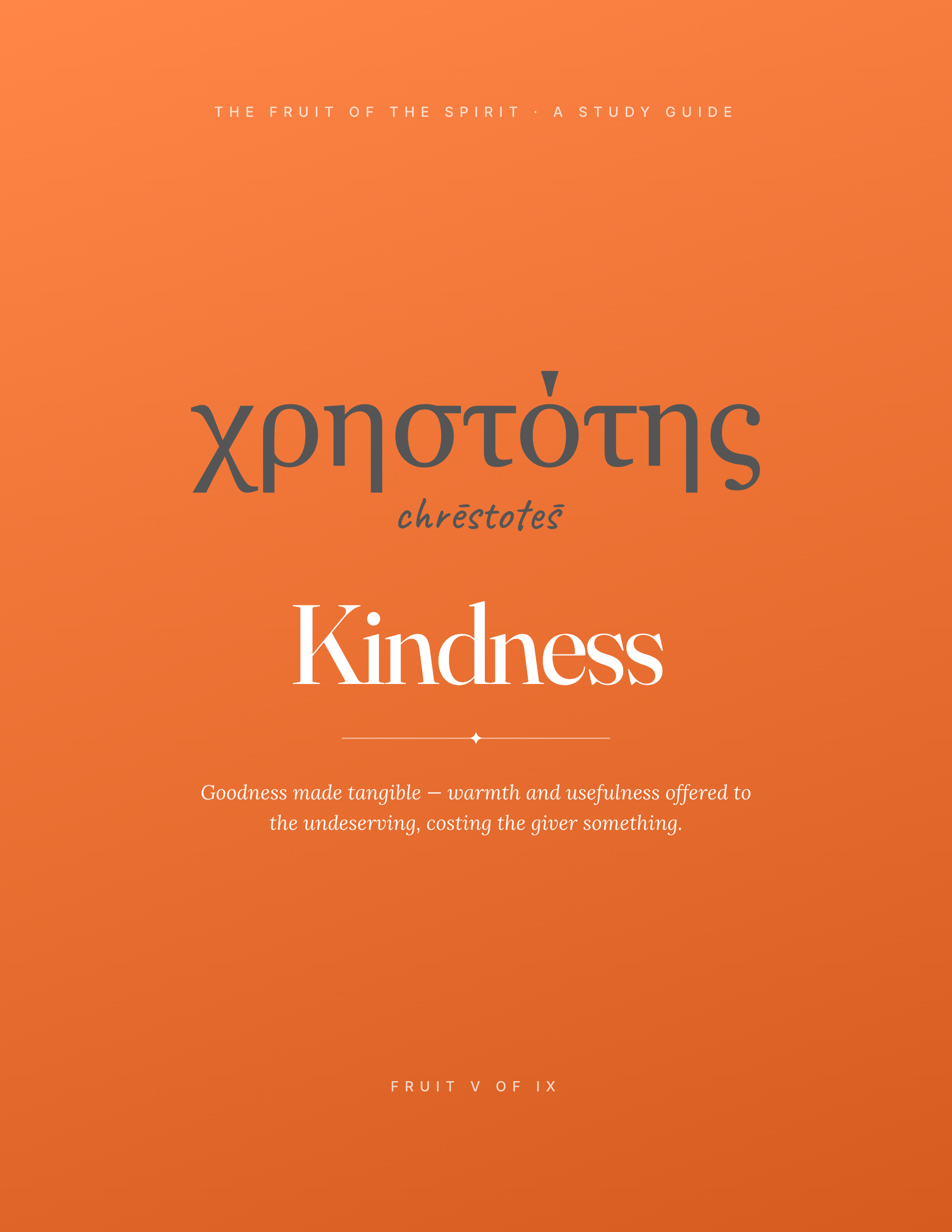 Kindness — Refining Studies cover