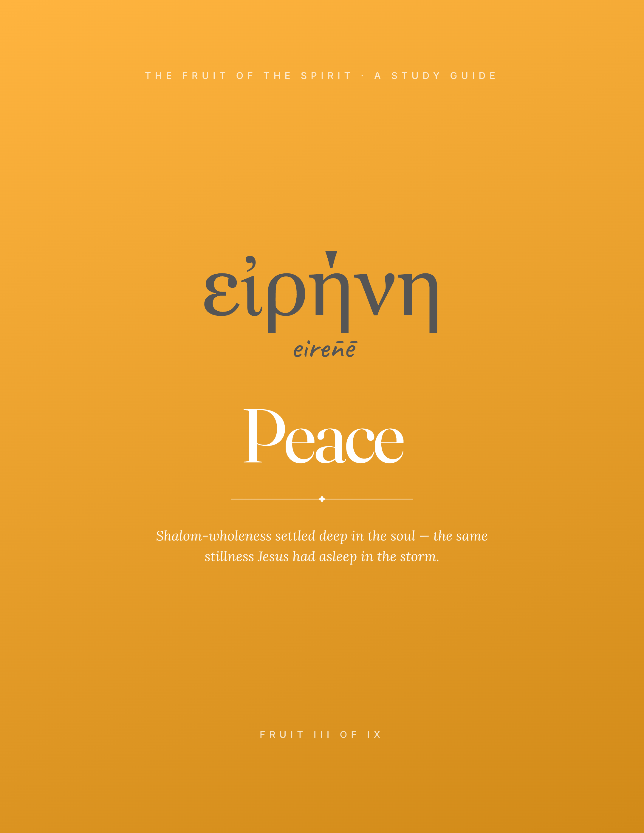 Peace — Refining Studies cover
