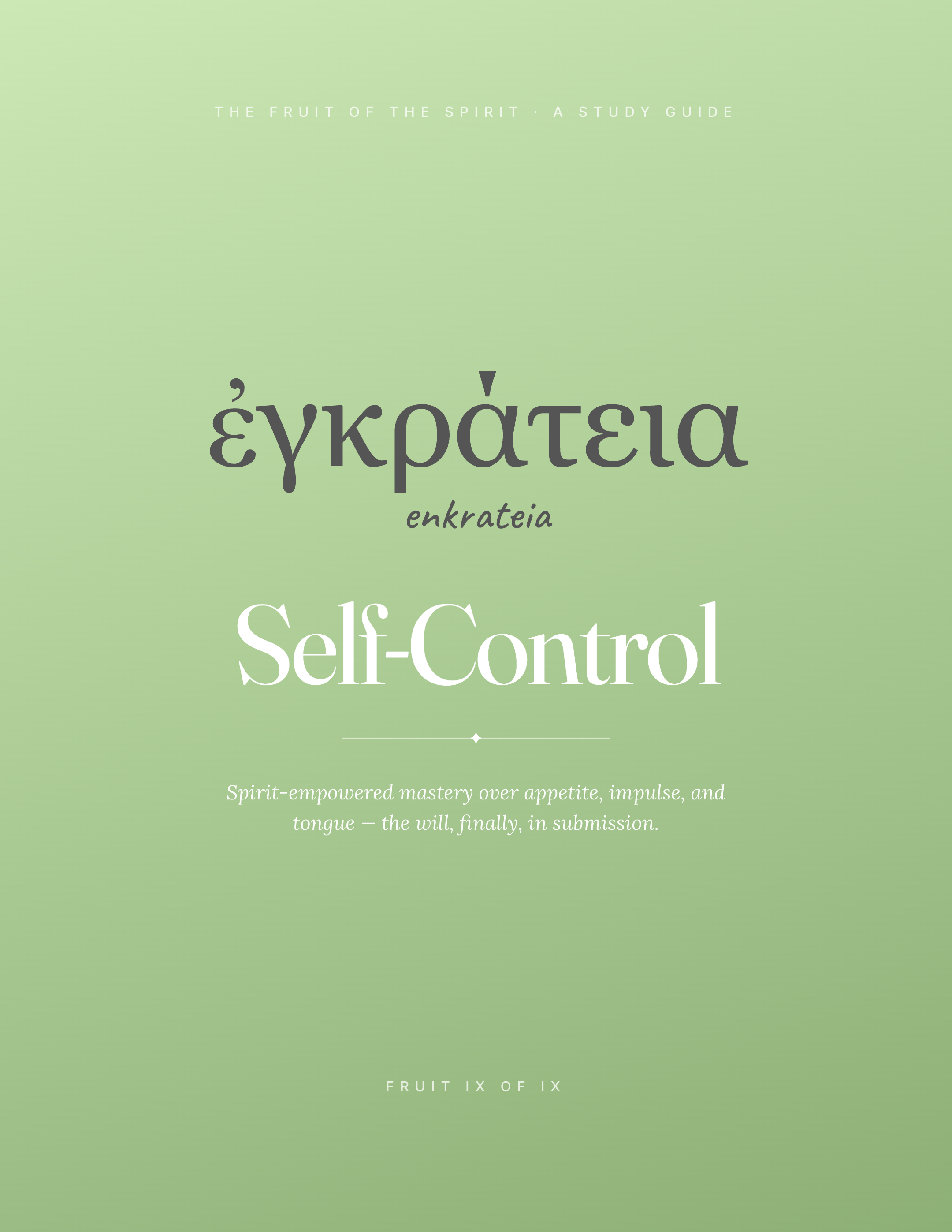 Self-Control — Refining Studies cover